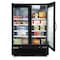 Maxx Cold Double Glass Door Merchandiser Freezer, Large, 54 in.W, 50 cu. ft., in Black MXGDM-50FBHC - alternate 3